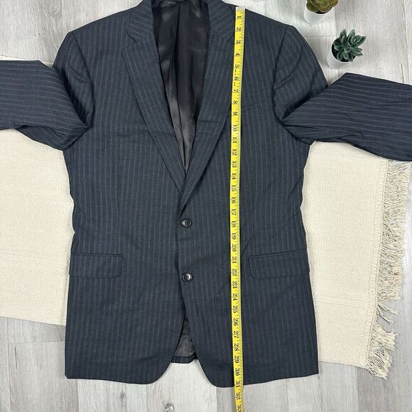 Brooks Brothers Regent Fit 42R Sport Coat Tollegno 1900 Gray Stripe Blazer Wool - Picture 13 of 14